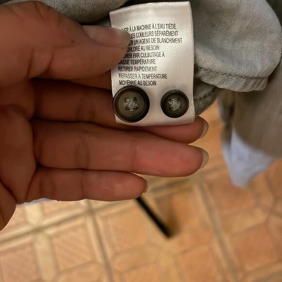 Black Brown 1826 Men's Linen Button-Down Shirt Lightweight & Classic - Picture 6 of 7